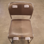 ビニールレザーの椅子