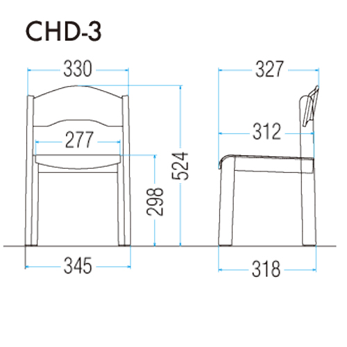 キッズチェアCHD-3の製品情報