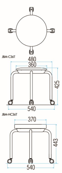 JBM-C36T/JBM-HC36Tの図面