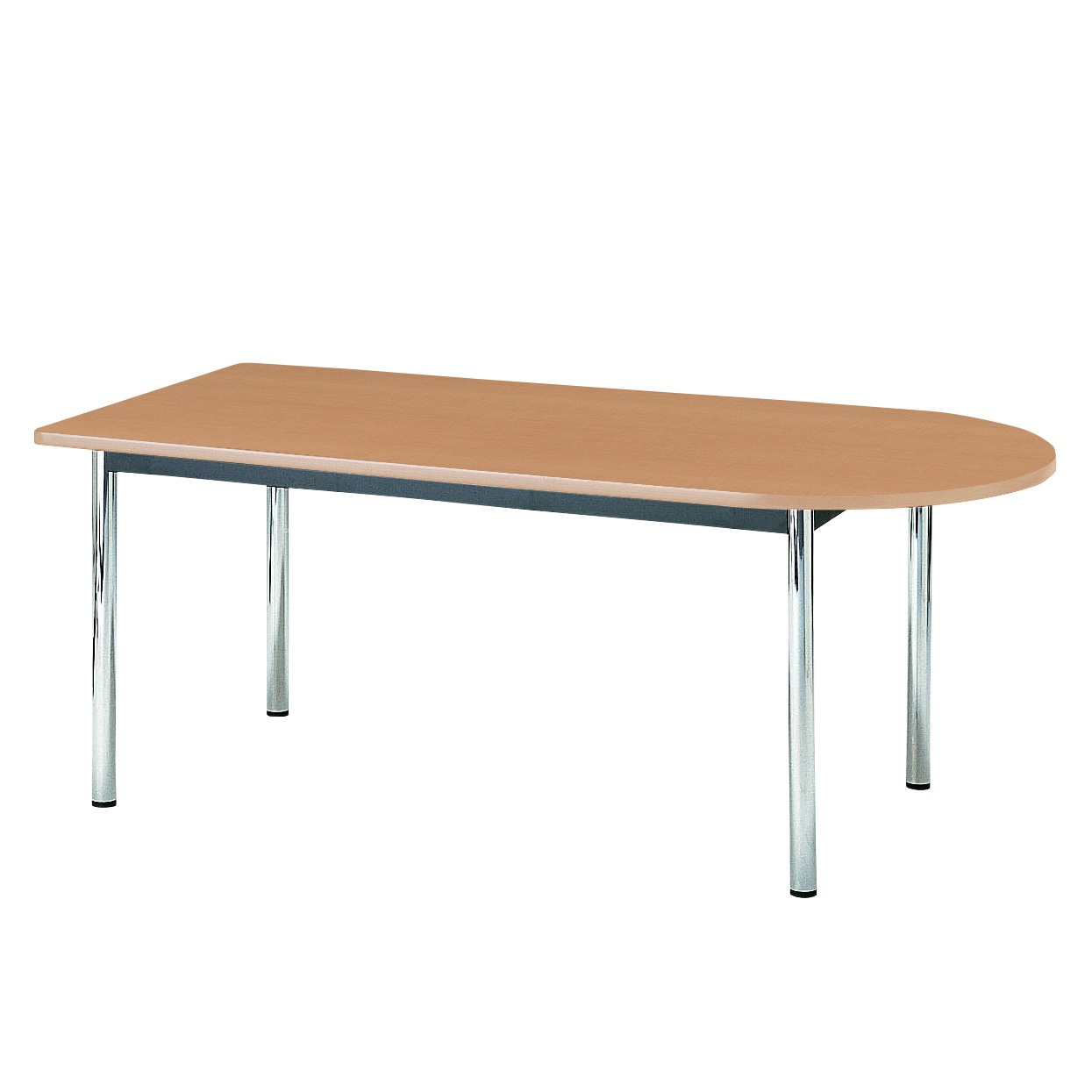 54%OFF!】 □TOKIO ミーティングテーブル 半楕円型 1800×750mm ローズ
