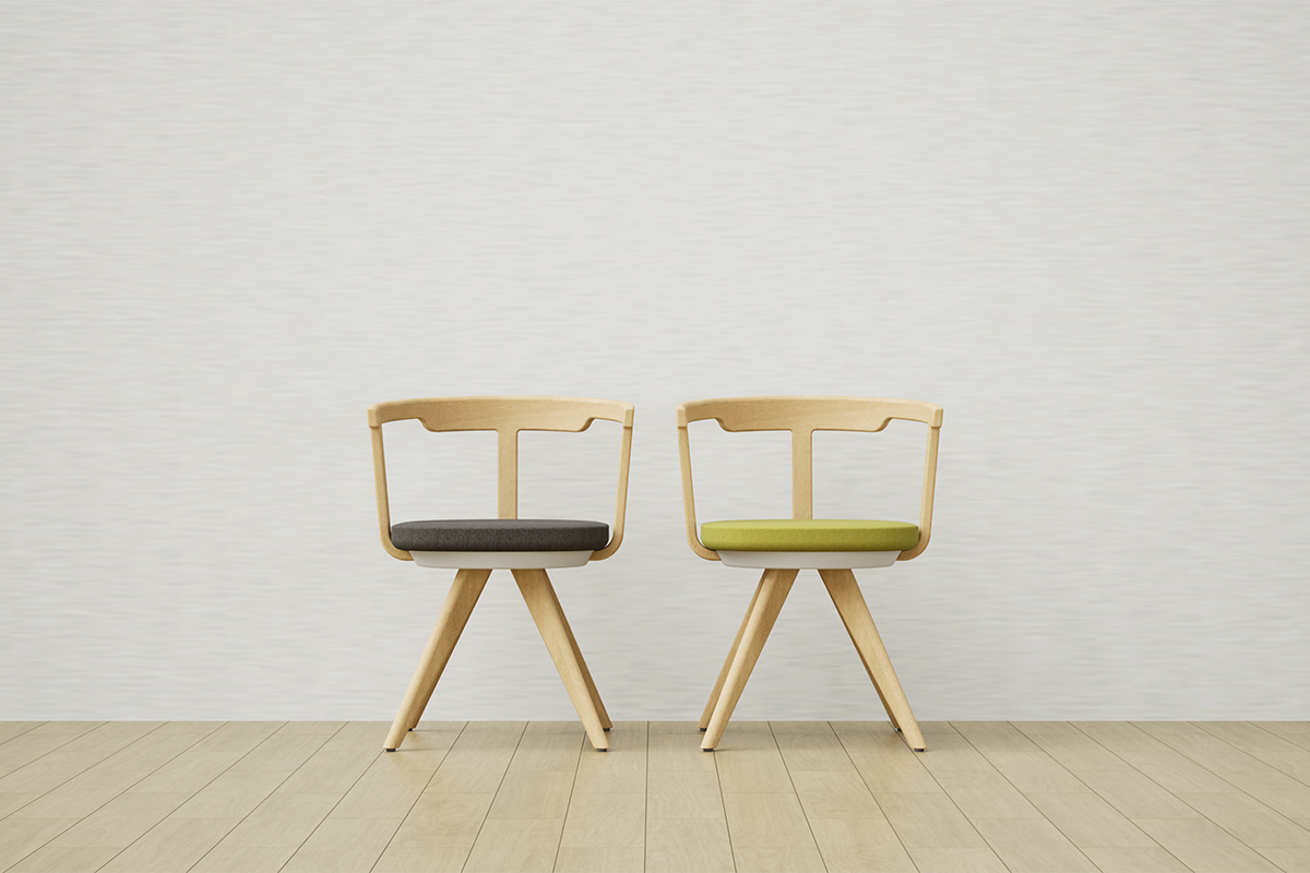 HiVE-Wooden Swivel Chair