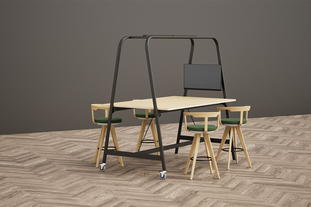 HiVE-Wooden Swivel High Chair