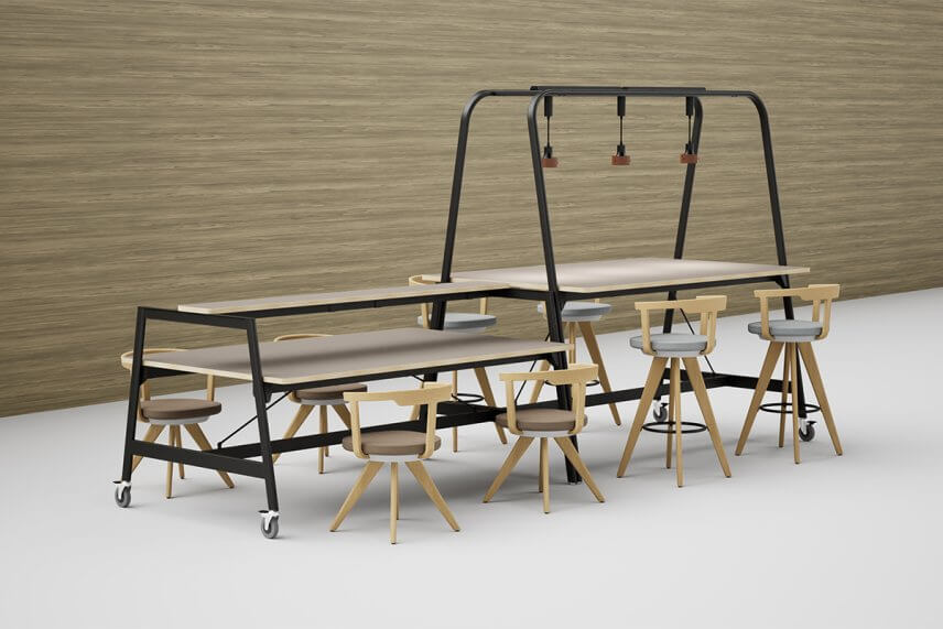 HiVE-Wooden Swivel Chair